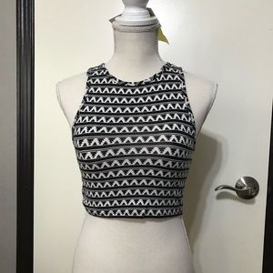 Aztec design crop top